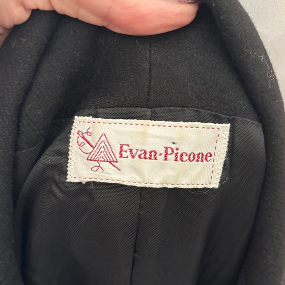 Vintage Evan-Picone Black Wool Blazer Women’s Size 12 ILGWU Made in USA Classic - Picture 7 of 9